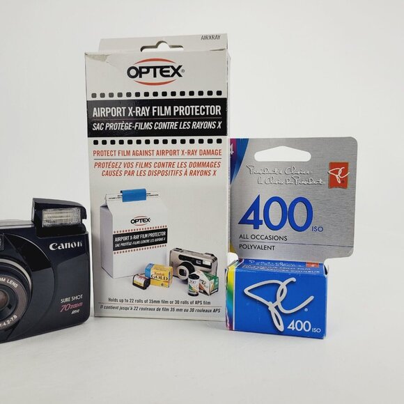 (Zoom NOT Working) Canon Sure Shot 70 Zoom Date 35mm Point & Shoot Film Camera - Picture 3 of 11